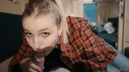 Ехать в поезде далеко и решила отсосать попутчику